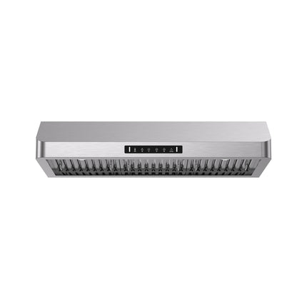 900CFM Ducted Under Cabinet Range Hood with 3-Way Venting LED and Gesture Control in Stainless Steel