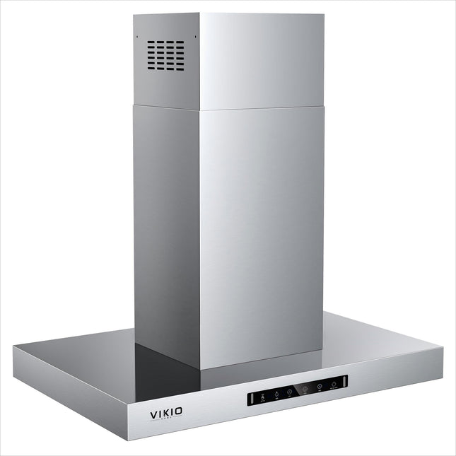 900 CFM Island Mount Range Hood in Stainless Steel with Gesture Sensing and Touch Control Switch Panel with light