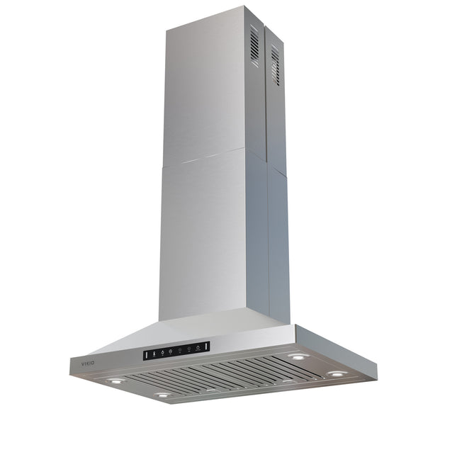 500CFM Convertible Island Range Hood in Stainless Steel with Gesture control and 4 LED Lights