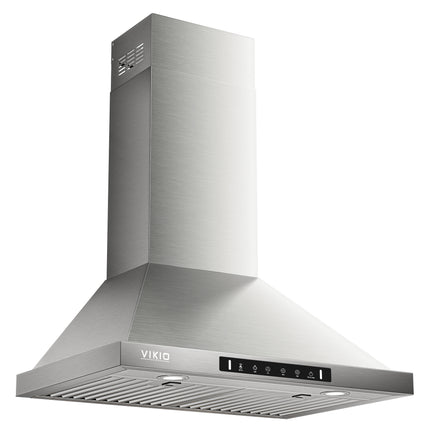 30 in. 900 CFM Convertible Wall Mount Range Hood in Stainless Steel with Charcoal Filter Gesture Control and Low Noise