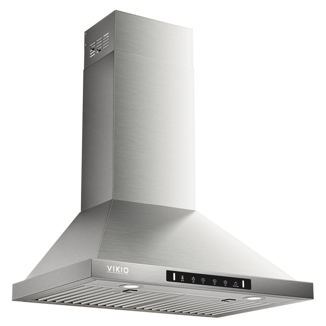 30 in. 900 CFM Convertible Wall Mount Range Hood in Stainless Steel with Charcoal Filter Gesture Control and Low Noise