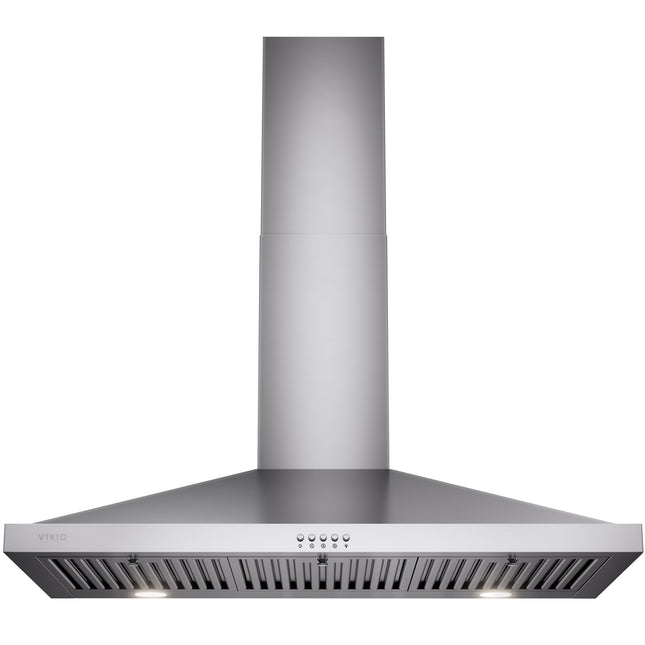 36 in. 380 CFM Convertible Kitchen Wall Mount Range Hood in Stainless Steel with Push Control, LEDs and Carbon Filters