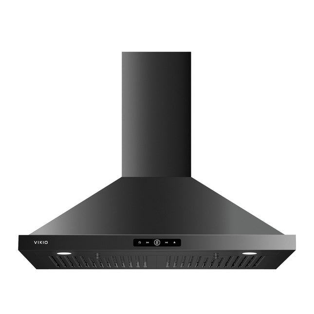 30 in. 500 CFM Ductless Convertible Wall Mount Range Hood in Stainless Steel with LED Lights, Filter and Touch Control