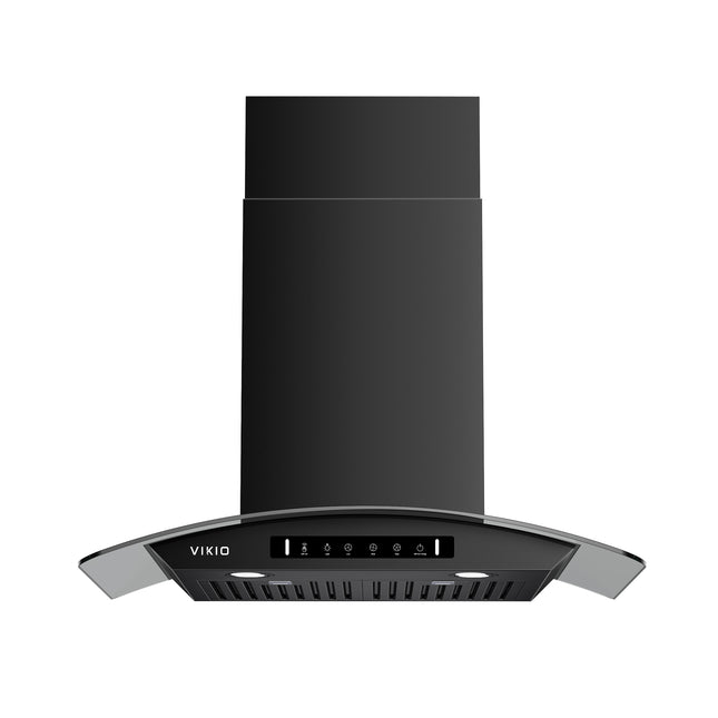30in. Wall Mount Range Hood Tempered Glass 900 CFM in Stainless Steel with LED Light and Remote Control