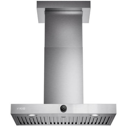 30 in. 600 CFM Convertible Ducted to Ductless Wall Mount Range Hood in Stainless Steel, 3-Ways Venting, 2-Baffle Filters