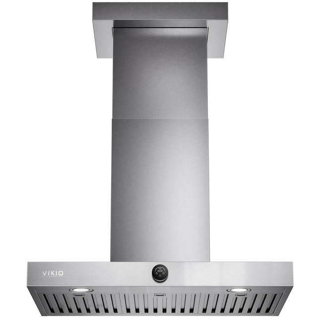 30 in. 600 CFM Convertible Ducted to Ductless Wall Mount Range Hood in Stainless Steel, 3-Ways Venting, 2-Baffle Filters
