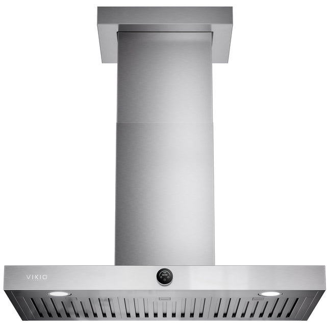 36 in. 600 CFM Convertible Ducted to Ductless Wall Mount Range Hood in Stainless Steel, 3-Ways Venting, 2-Baffle Filters