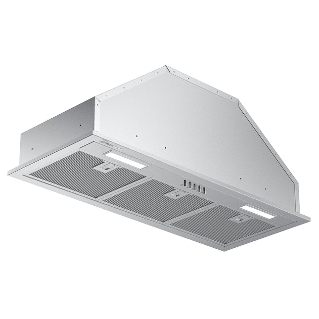 600 CFM Convertible Insert Range Hood in Stainless Steel with LED Lights