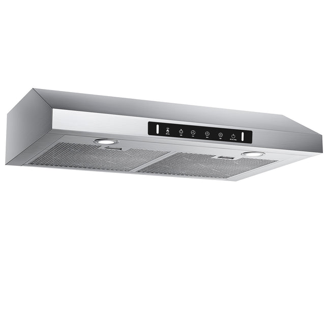900 CFM Ducted Under Cabinet Range Hood in Stainless Steel with Lights and Aluminum Mesh Filters