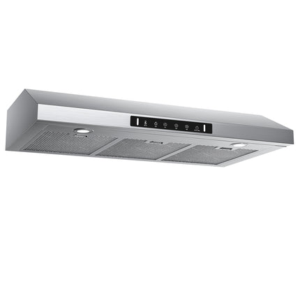 900 CFM Ducted Under Cabinet Range Hood in Stainless Steel with Lights and Aluminum Mesh Filters